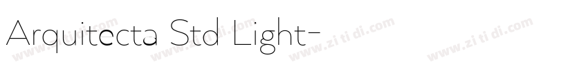 Arquitecta Std Light字体转换